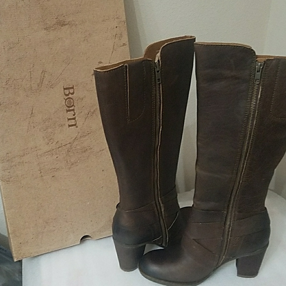 Born F32416 tan/brown knee high boots - Picture 7 of 7